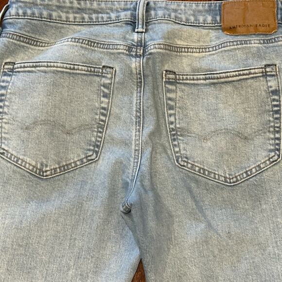 American Eagle Original Straight Flex Men's 32 x 34 Medium Wash Blue Jeans - Picture 4 of 9